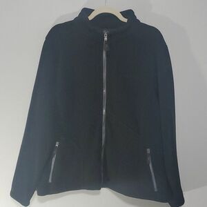 MGM Grand Detroit logo North End jacket women's size xl black fleece zip pockets